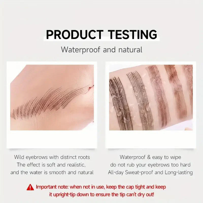 4 Split Tip Liquid Eyebrow Pen - Image 4