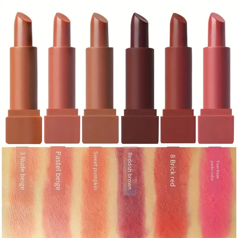6 Pcs Matte Misty Lipstick Set - Image 2