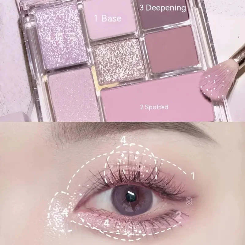 7 Colors Eyeshadow Tangram Palette - Image 3
