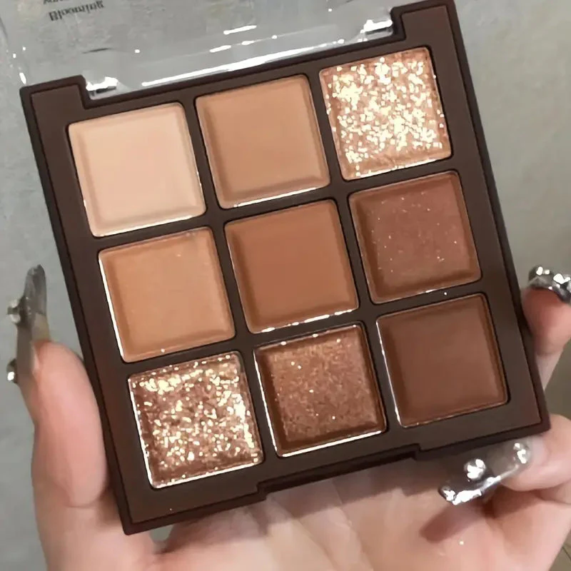 9 Colors Eyeshadow Palette Earth Color Tone Light Makeup - Image 4