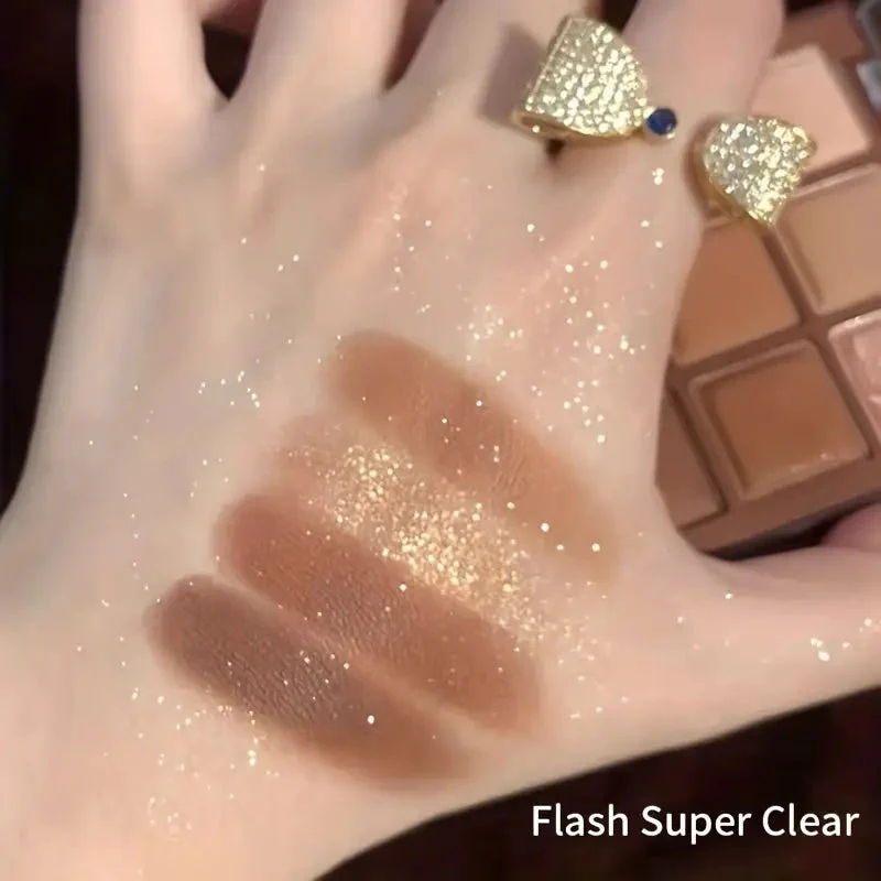9 Colors Eyeshadow Palette Earth Color Tone Light Makeup - Image 8