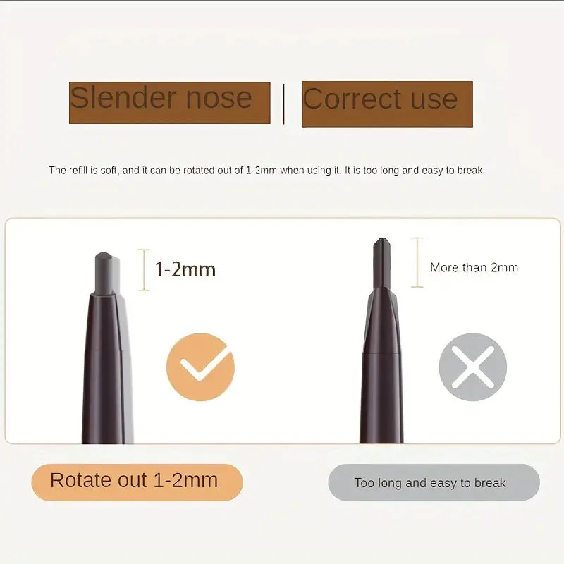 Double Ended Triangular Head Eyebrow Pencil - Image 3