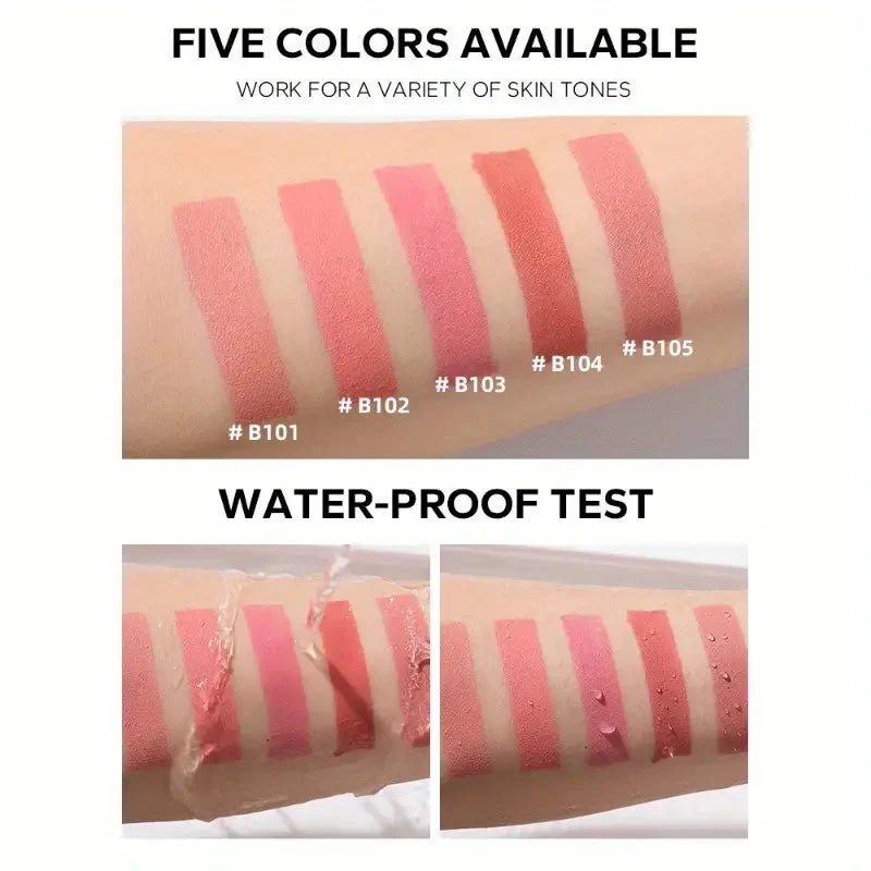 Natural Skin Color Waterproof Long-lasting Liquid Blush - Image 3